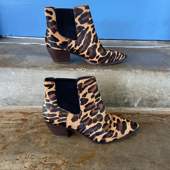 Sole Society animal print hair calf ankle boot - Picture 2 of 7